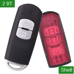 Auto 2 Buttons smart Car Key Fob Shell Case MAZ24R Has Concave For Mazda